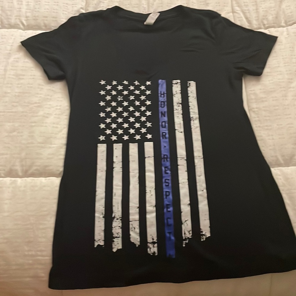 Women police logo t-shirt vneck tank top also available same design in closet